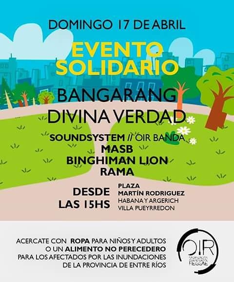 Este domingo como sea, el clima no nos para! #HaceteOIR #reggae #music #solidaridad