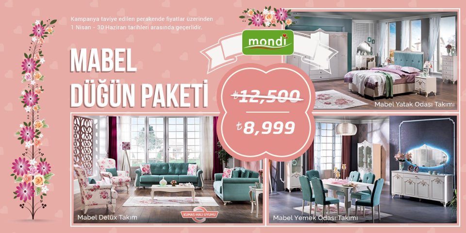 Mabel Yatak Odasi Mondi Mobilya Yatak Baza Ev Tekstili