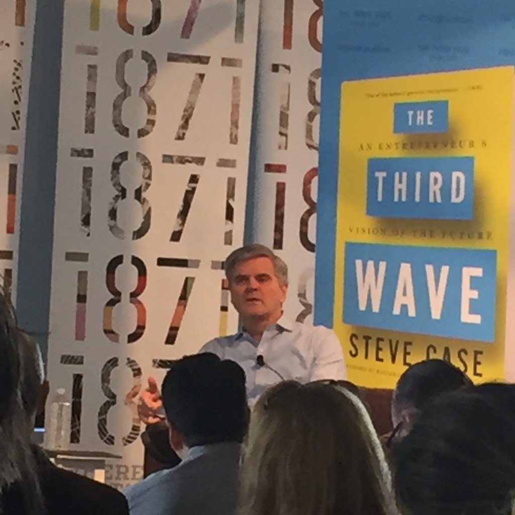 The skillset around partnership will be really important in 3rd wave #1871fortheroad <a href="/SteveCase/">Steve Case</a> <a href="/tullman/">Howard Tullman</a>