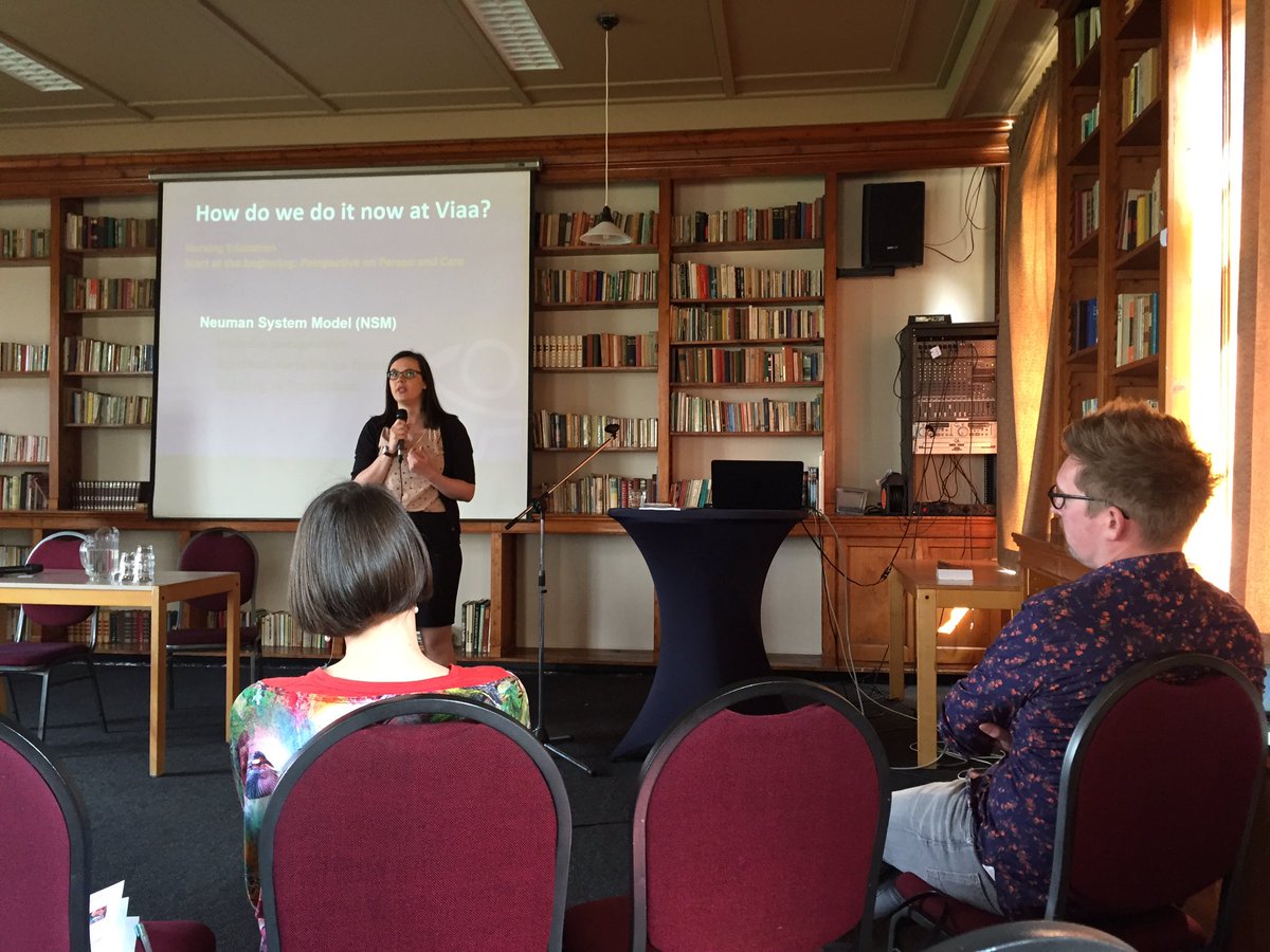 Proud of my colleagues <a href="/viaazwolle/">Hogeschool Viaa</a> Health Care presenting about spirituality in Nursing education #iapche2016