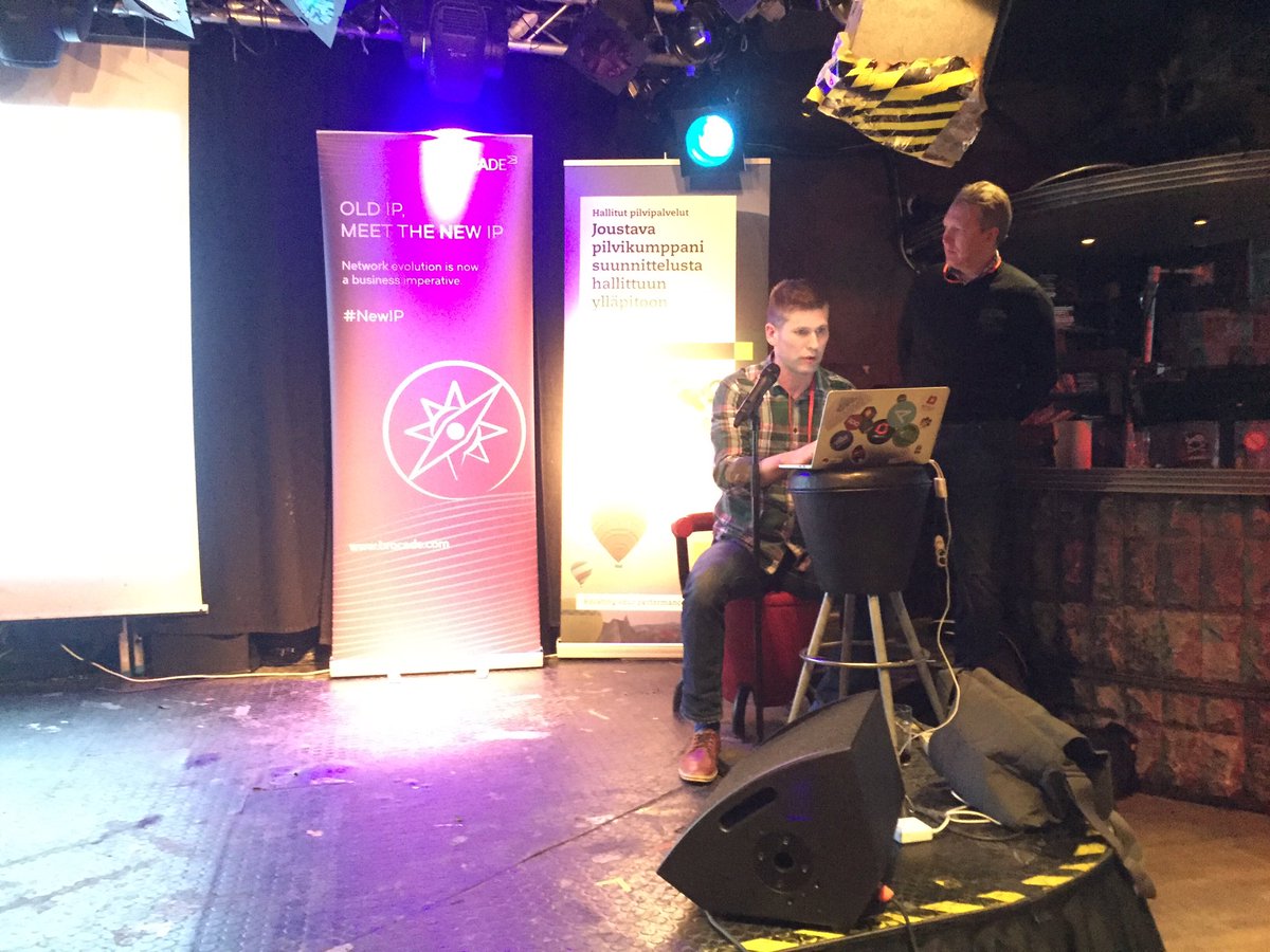 CybercomFinland's tweet image. .@tpahonen and @ikkeT presenting demo #openstack #openshift #openstackfin #cybercom #redhat