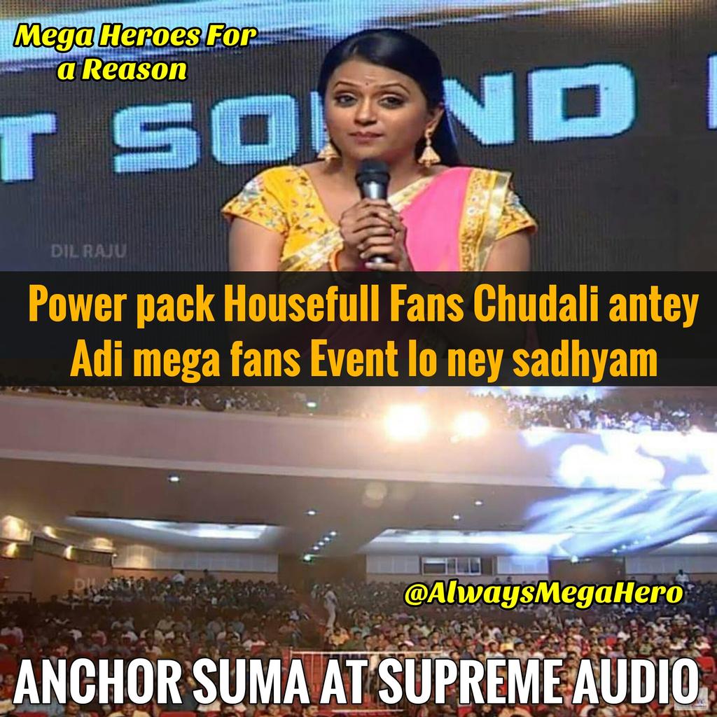 AlwaysMegaHero's tweet photo. #Suma #SupremeAudio @IamSaiDharamTej https://t.co/M7Y1ee3dgo
