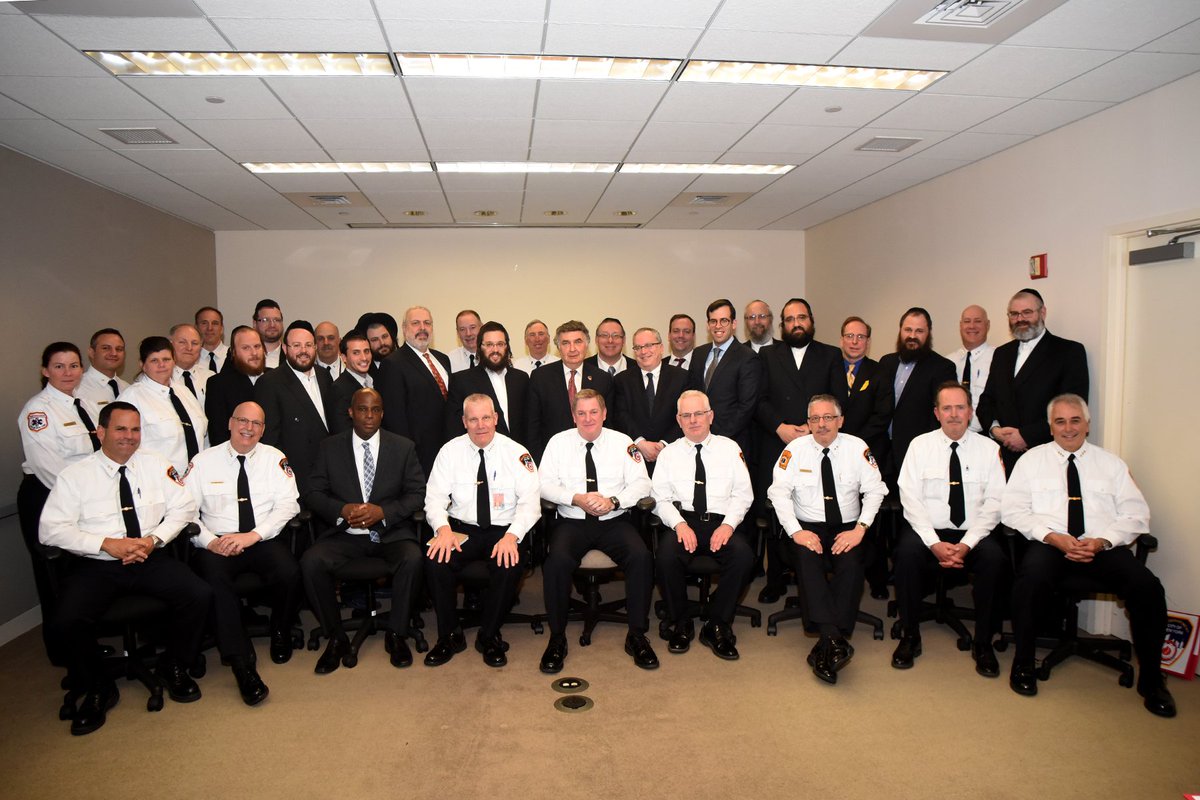 FDNY's tweet photo. Yesterday #FDNY COD &amp; members met w/ Jewish community leaders for pre-Passover fire safety awareness &amp; education https://t.co/ifnNnJya7X