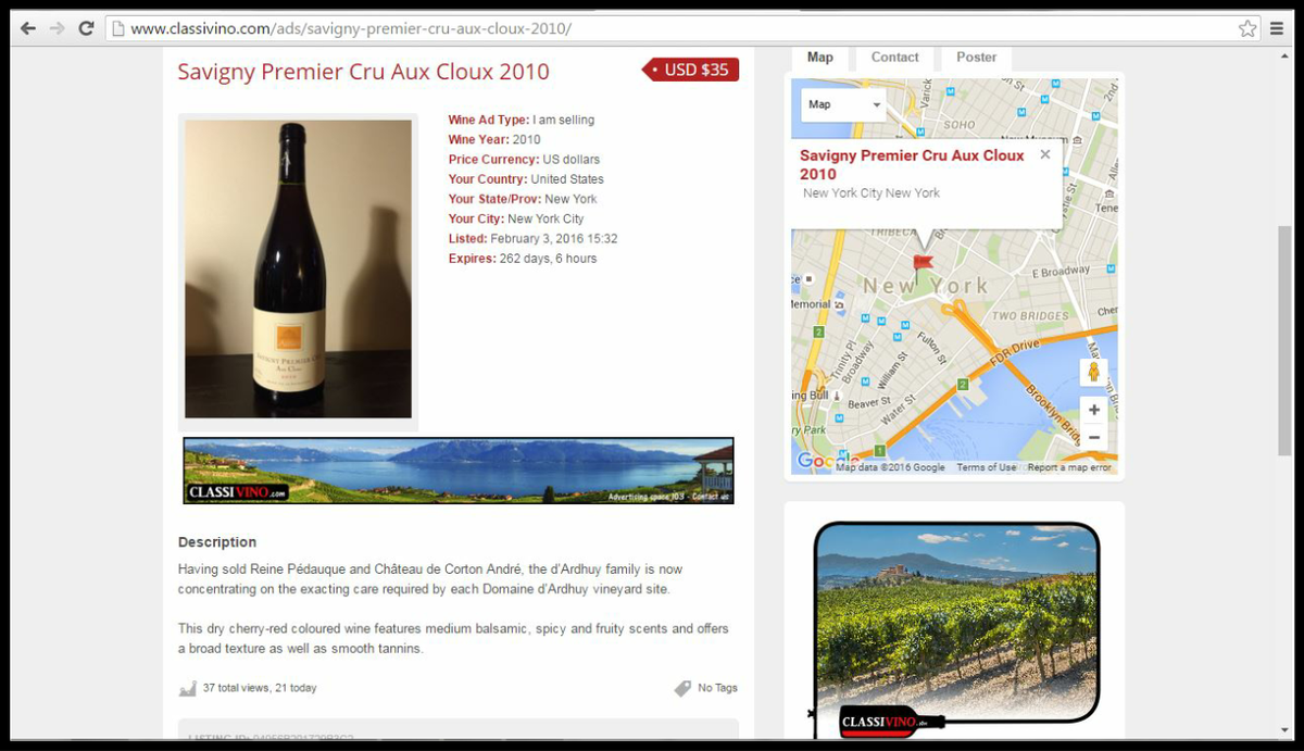 ClassiVino_Wine's tweet photo. Bring MORE CUSTOMERS to your VINEYARD & WINE STORE using FREE https://t.co/sNcAkeHjGg #wine #Winninghour #winechat https://t.co/AOnWk2eKFk