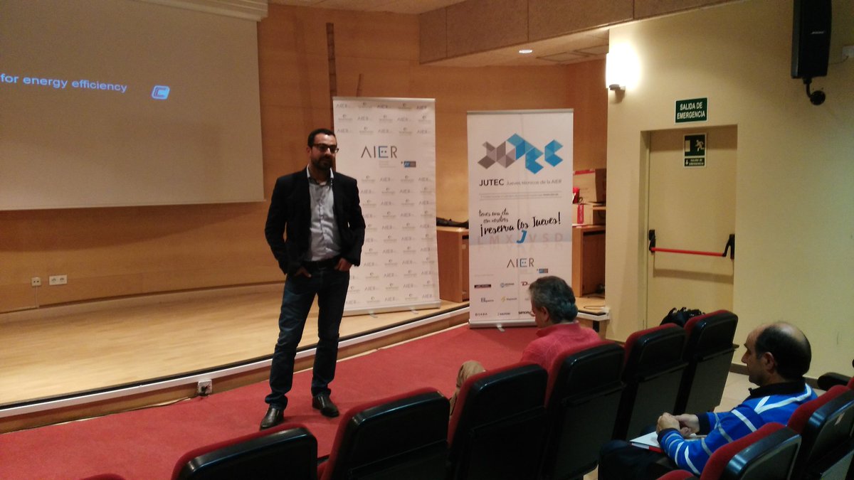 AIER_Rioja's tweet photo. Jornada sobre Eficiencia Energetica con Electricidad Guerra y Circutor. Jueves técnicos #JUTEC https://t.co/a3Dw5QAmRa