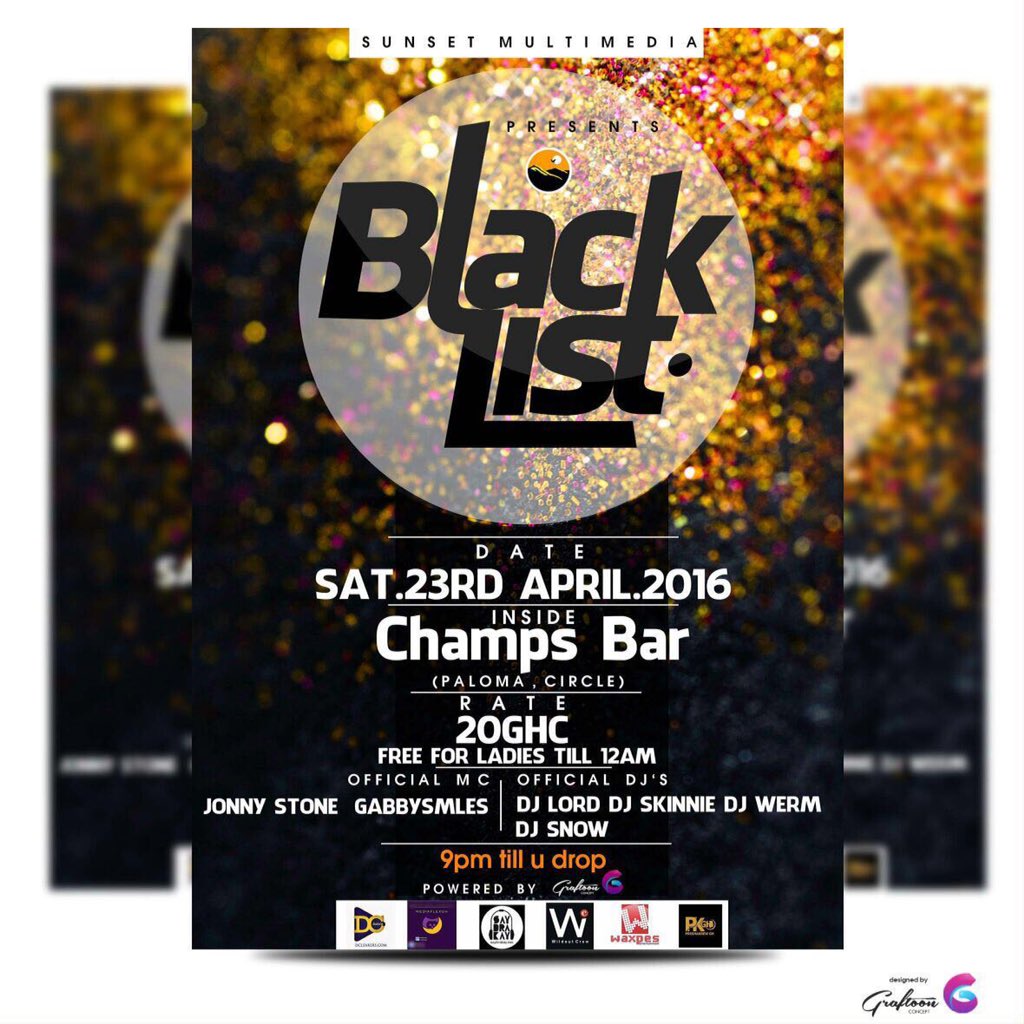 druu_baeee's tweet photo. Now let's make some noise about this party #Blacklist to the world @sunsetmultimed @sirr_paull @martinskinnie https://t.co/MmUbhIdVkm