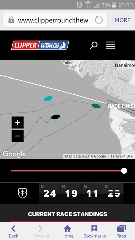 mo_cadbird's tweet photo. @GarminRTWCrew @ClipperRace @LucyAlexiaF @ashSkett talk about a tight race #onTenderHooks #goGarminGo https://t.co/nGiphxXqiK