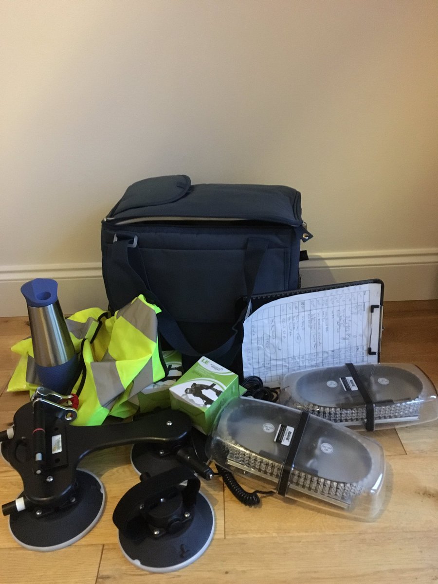 stthomso's tweet photo. Flashing Amber lights and hi viz jackets, can only mean one thing. Project Kansas is hitting the road again. https://t.co/OjnVuHGLuv