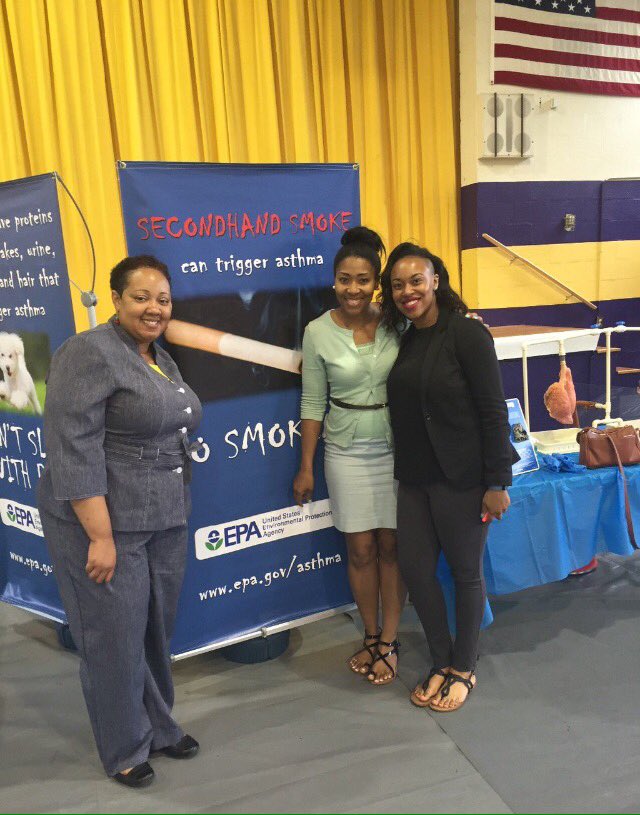 hbcuwellnesstn's tweet photo. Two of our staff at #epaday with @EPASoutheast, learning about asthma triggers and environmental health. https://t.co/iaoSlH5zkt