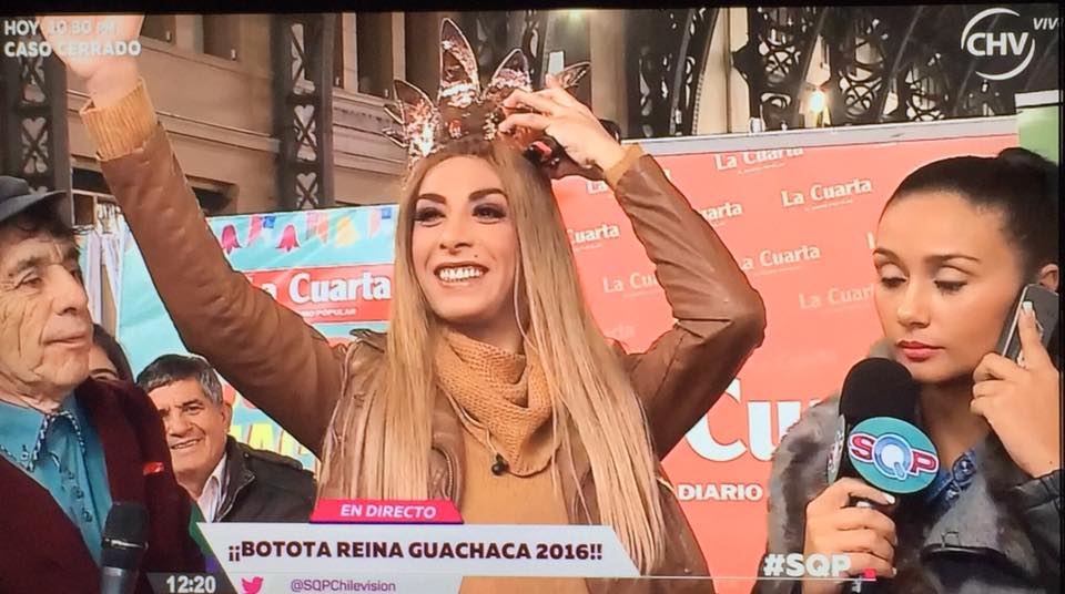 remaromusic's tweet photo. Felicitaciones a Botota Fox nueva Reina Guachaca 2016 @BototaFox @Bototafcchile @bototarandyfer @SqpChilevision https://t.co/mV2ng0xkxi