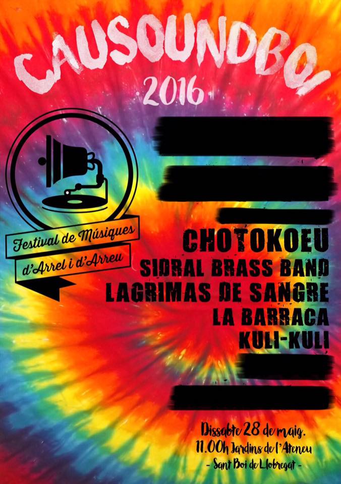 CAUSOUNDBOI's tweet photo. Lagrimas De Sangre també hi serà! Fent-nos gaudir de la seva combinació de hip-hop, rock, reggeai rap-combatiu! https://t.co/61BvMTOcql