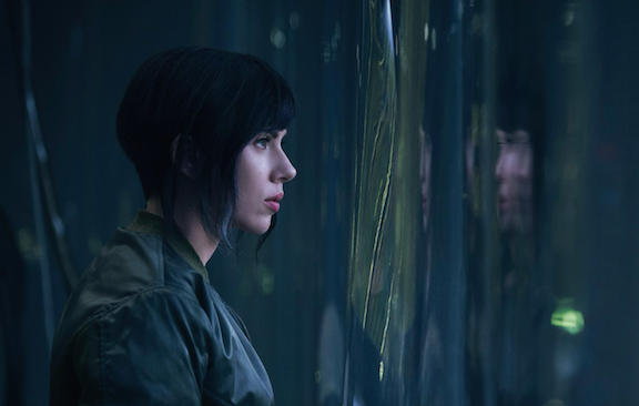 Scarlett Johansson in Ghost in the Shell as Major Motoko Kusanagi