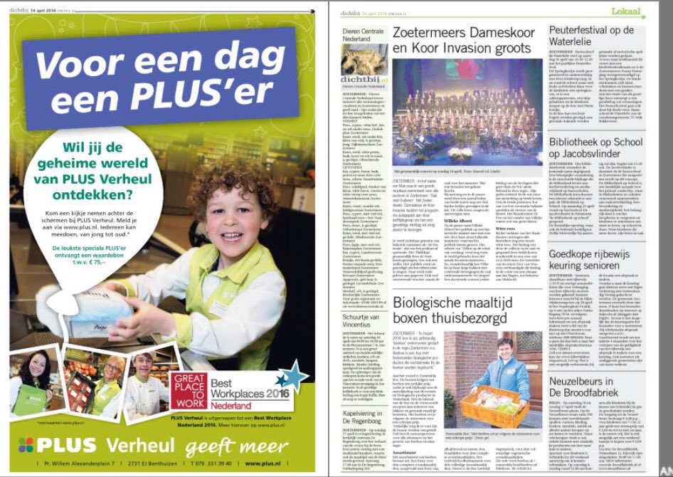 Vandaag in de krant <a href="/dichtbij_ztrmr/">Postiljon</a> 'Voor een dag een PLUS'er' hchdc.blob.core.windows.net/epaper/title10…