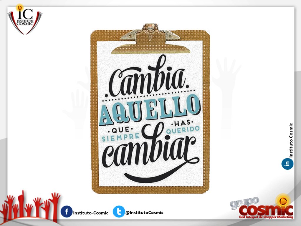 InstitutoCosmic's tweet photo. Y si no se puede, a cambiar la manera de enfrentarlo #FelizJueves #GrupoCosmic https://t.co/wMggRdsgDQ