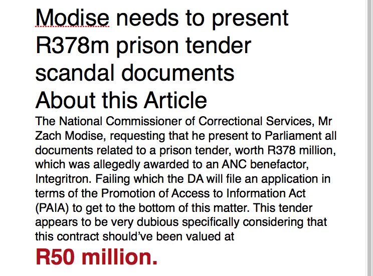 @corruptionwatchuk @anticorruption @nytimes @washingtonpost @MYANC  #ANC UNBELIEVABLE !!!!!!