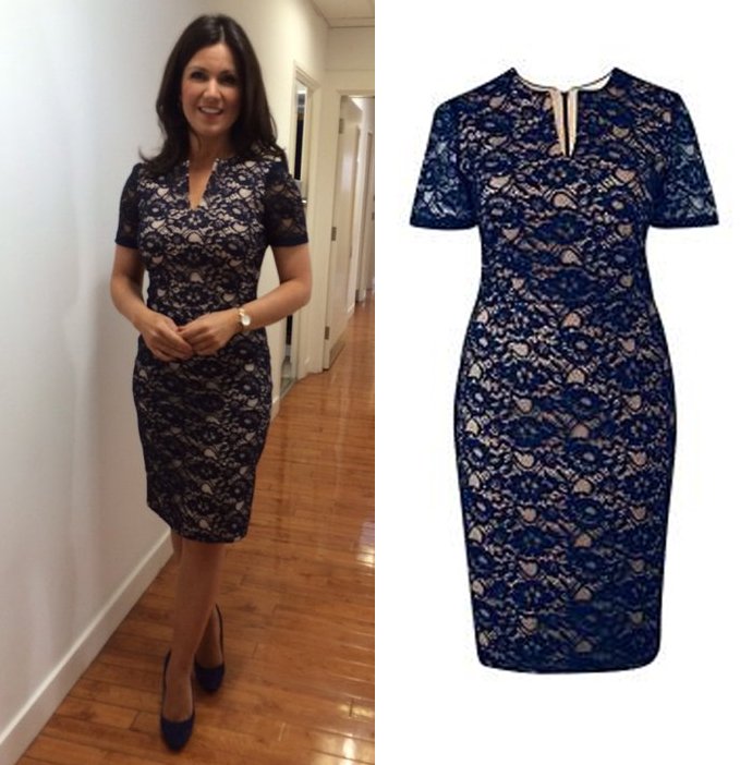 Hugely popular is this gorge Eden Row Lace Dress bit.ly/1S8WSdy worn by <a href="/susannareid100/">Susanna Reid</a> <a href="/GMB/">Good Morning Britain</a> #styledbydeb