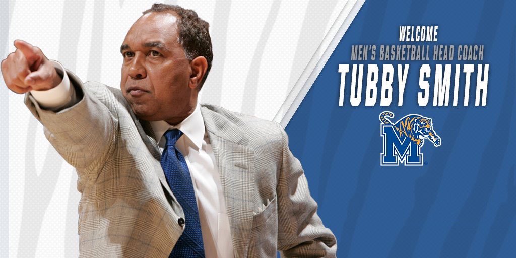 FedExForum's tweet photo. Congrats Coach Tubby Smith! Welcome to your new home, @fedexforum #GoTigersGo https://t.co/1gGeIC1kbP
