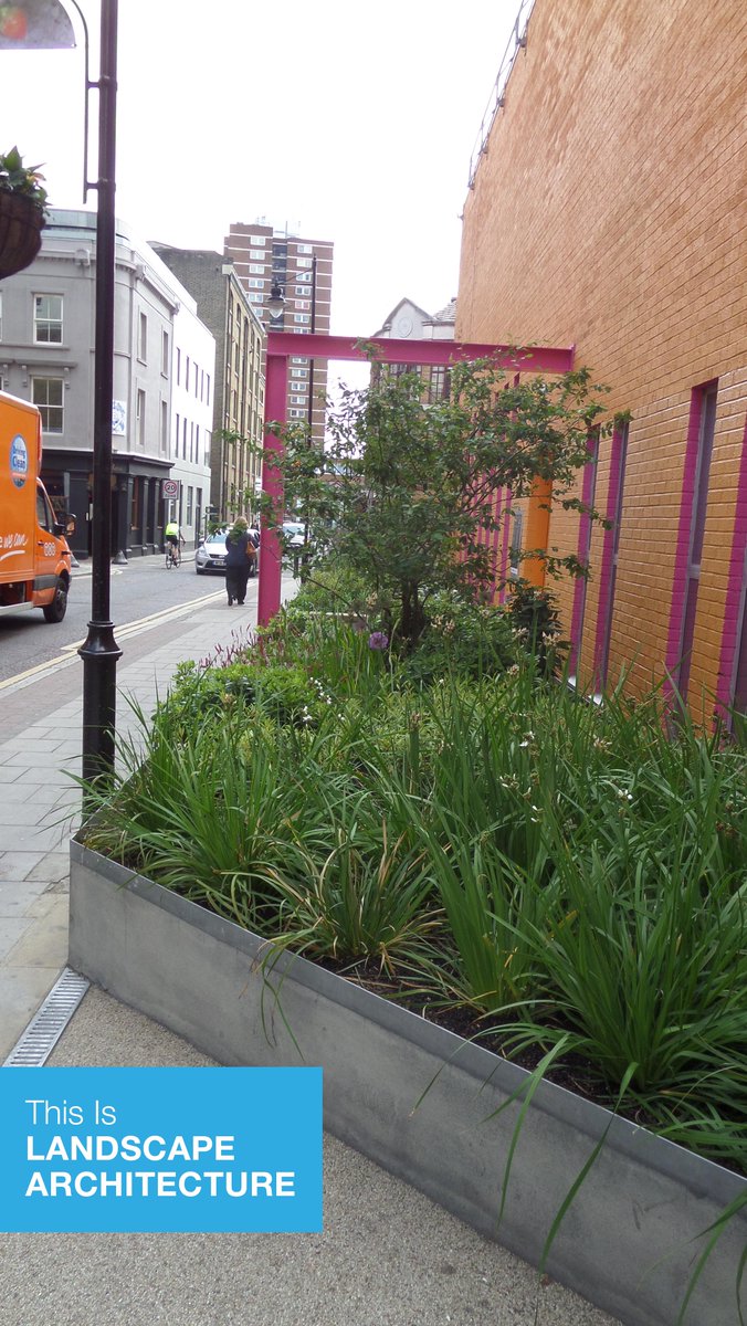 SallyOHal's tweet image. Not being put off by narrow spaces! This is landscape architecture! @GWTheatre @moore_d @cityscapesUK #WLAM2016
