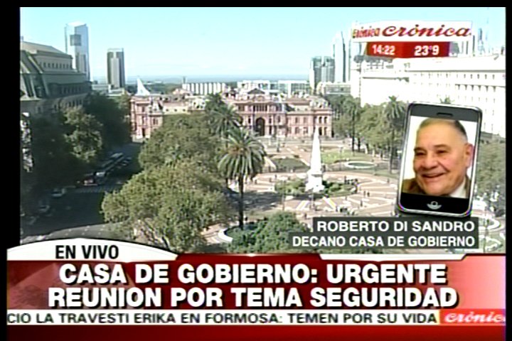CronicaTV's tweet photo. #MiraloAhora | #DiSandro nos da la primicia de la #Reunión por #Seguridad en la @CasaRosada https://t.co/iQsVGJjP3I