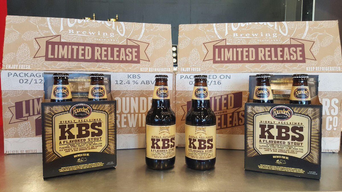 FEATURED BEER! The highly acclaimed KBS from <a href="/foundersbrewing/">Founders Brewing Co.</a> ! You have to pick yourself up some! 🍺