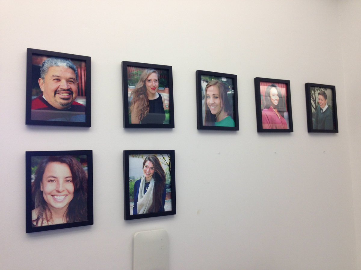 Our leadership portrait wall. Who's gonna be up next? #leadership #team #management #leadbyexample