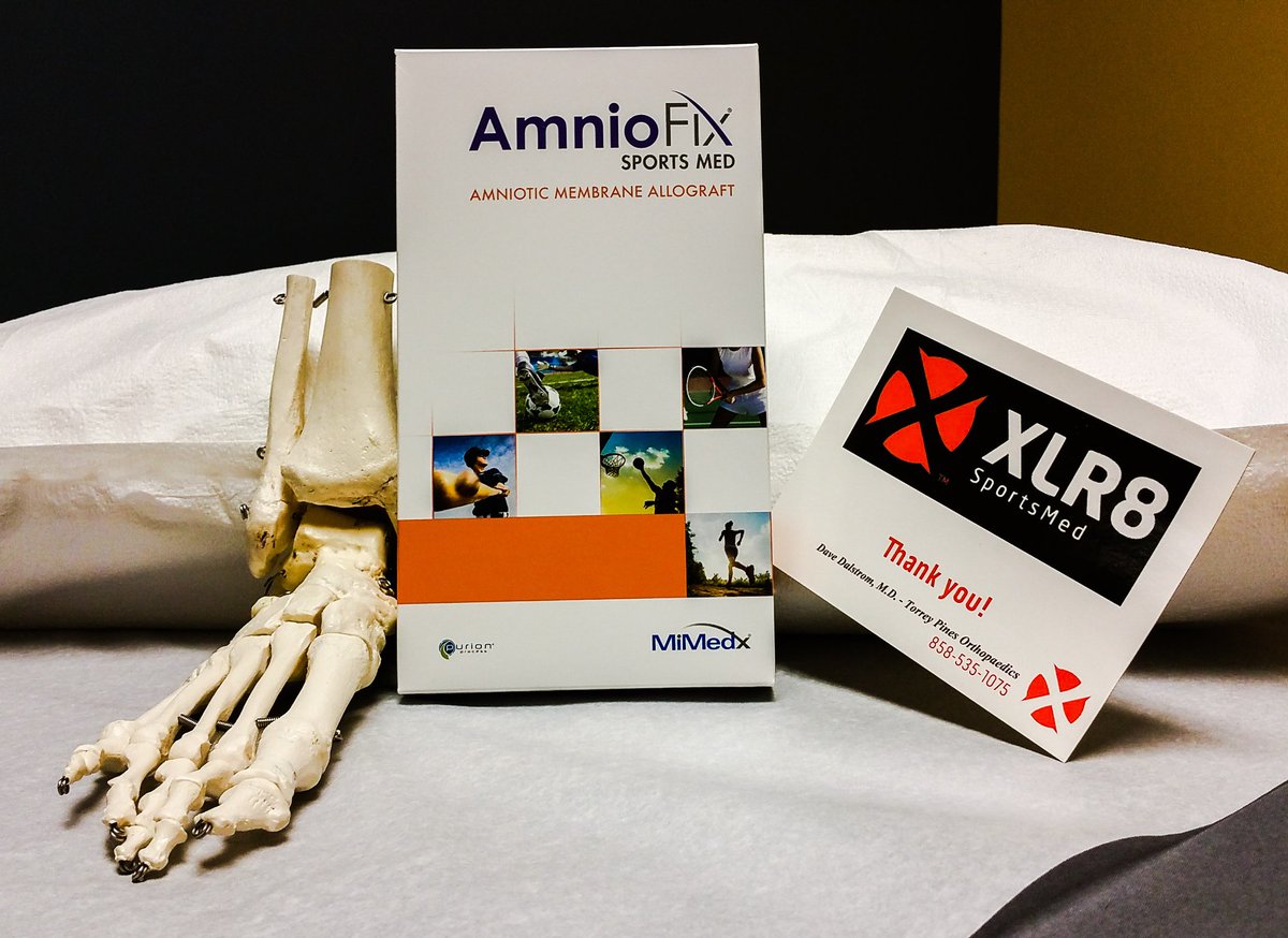 XLR8SportsMed's tweet photo. Some cutting edge ankle treatment this morning
#MiMEDx #AmnioFix #XLR8 your recovery https://t.co/fuvYFm64Nd
