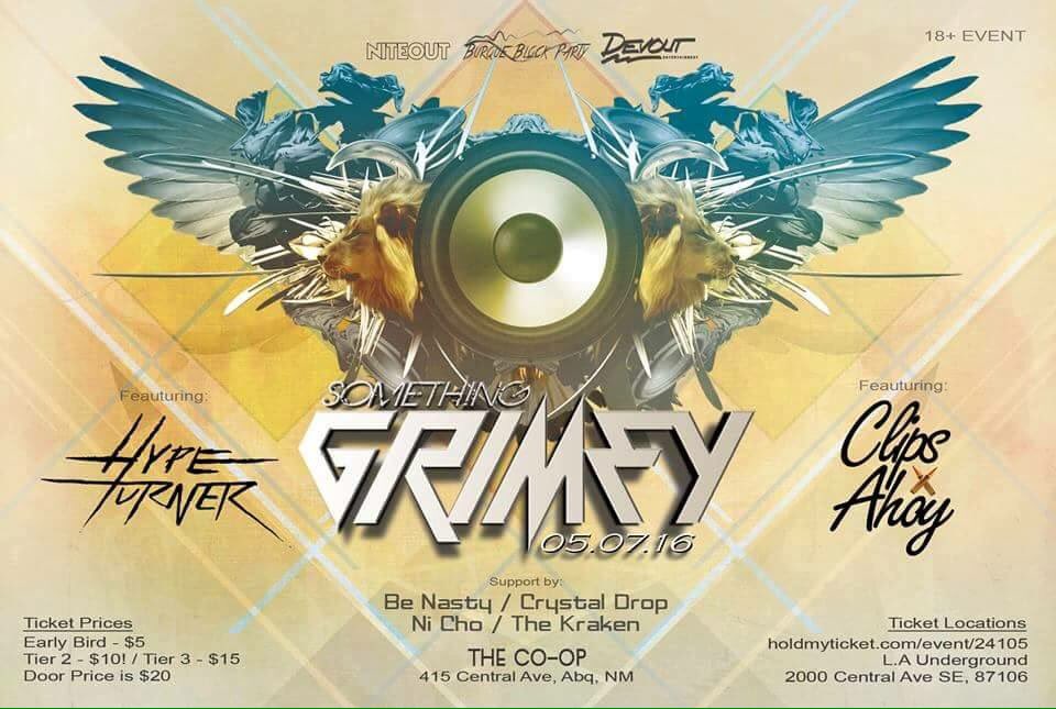 Burqueblkprty's tweet photo. @ClipsxAhoy and Hype Turner live in Albuquerque May 7th at The Co-Op downtown. Be there #abqknowshowtoparty https://t.co/CwLwhDLDji