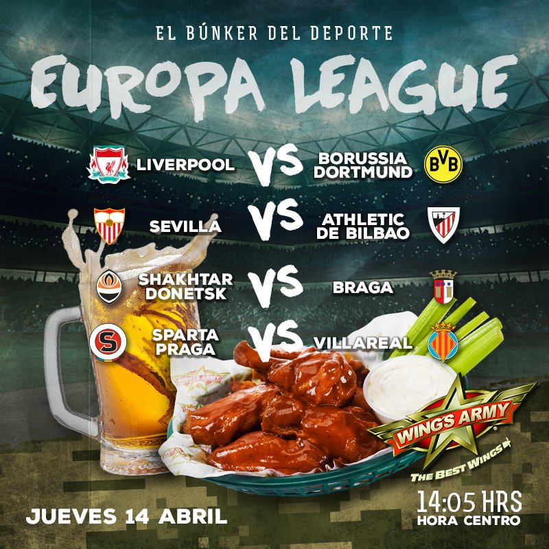 WA_tapachula's tweet photo. oy es Jueves de #EuropaLeague y de chelas al 50%
Ven al cuartel y comienza el día con el pie derecho 🍺🍗⚽ https://t.co/DHMcMSBWwX