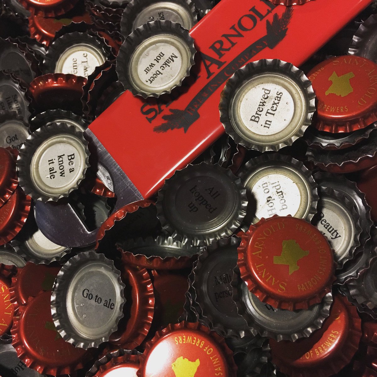 SaintArnold's tweet image. PSA: Starting today, our bottle caps will no longer be twist offs. Make sure you have a bottle opener handy! Cheers!