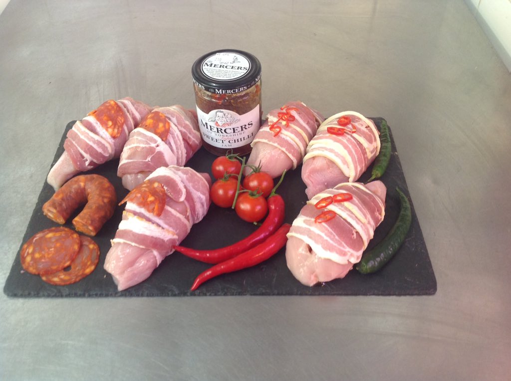 Chicken,chorizo,chutney &amp; cheese
Chicken,chorizo,sweet chilli Jam &amp; cheese.
 £2-75 each or 4 for &amp;10.😜