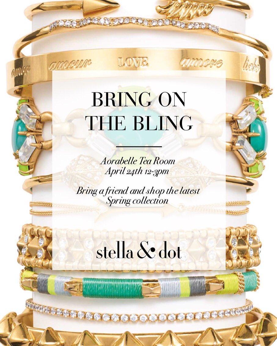 Bring on the bling!! If you missed her last time Mary will be returning to Adorabelle on Sunday, April 24th.