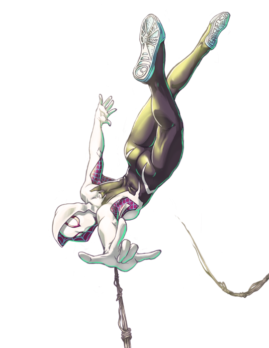 And one more, Spider-Gwen for @BuddhasEarlobe! Hope to have them all finished soon.