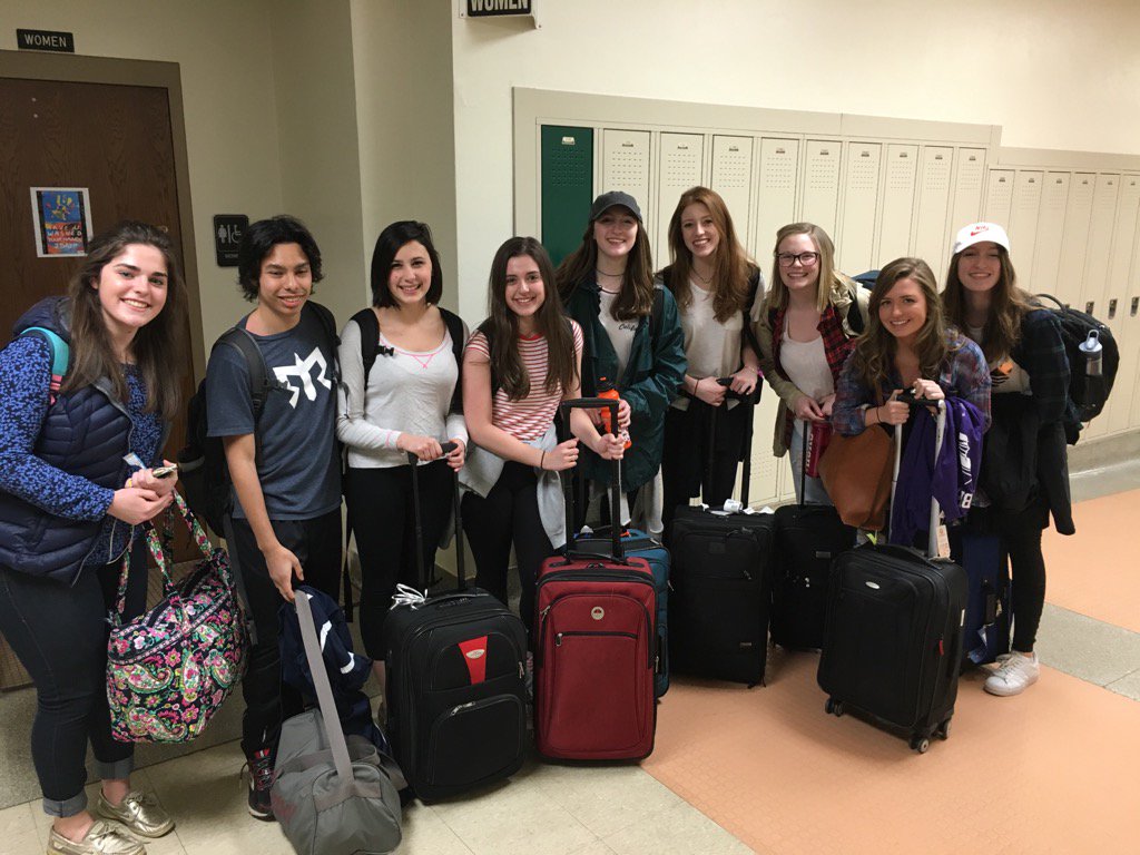 LTWaterman's tweet photo. LT @TAB_YEARBOOK heading to LA for the @jeapresident Journalism Natl Convention! https://t.co/e9EYo1sBSz