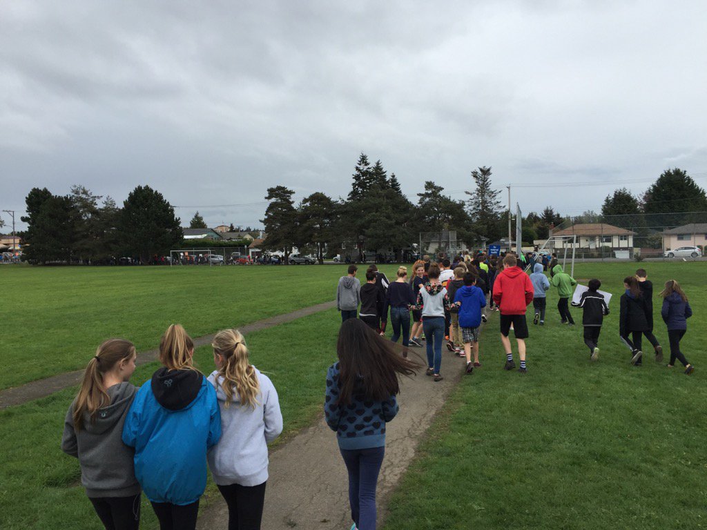 #Cedar Hill Middle School out for mini #WorldPartnershipWalk
