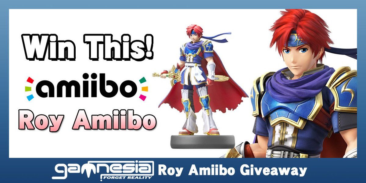 Gamnesia Followers! We're Giving Away a Roy Amiibo! You want it? Enter Here: bit.ly/gamnroy