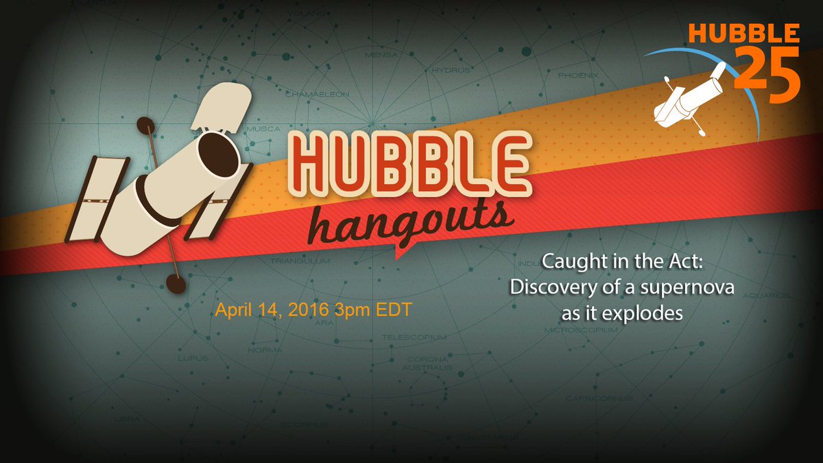 KnowTheCosmos's tweet photo. We're live!! Come join the #HubbleHangout conversation on detecting precursors of supernova! https://t.co/zuhWWko5qz https://t.co/3f6fbpG9Bg