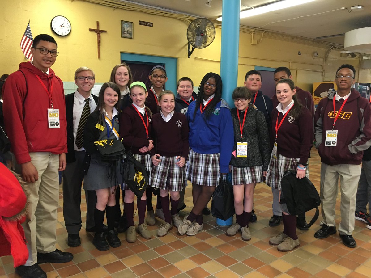 GSCelem's tweet photo. 7th grade "Visitation Day" at Bishop McDevitt. #GSCdifferent #Lancers #Rams @McDevittHS @ArchPhilly @PhillyCathSch https://t.co/1NQ7BPvVh1