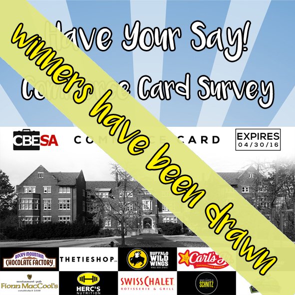 cbesa_guelph's tweet photo. Justin Sheba, Marwa Osman, and Katie Nettling won gift cards from #CommerceCard partners for completing this survey! https://t.co/v5w4nLwK0S