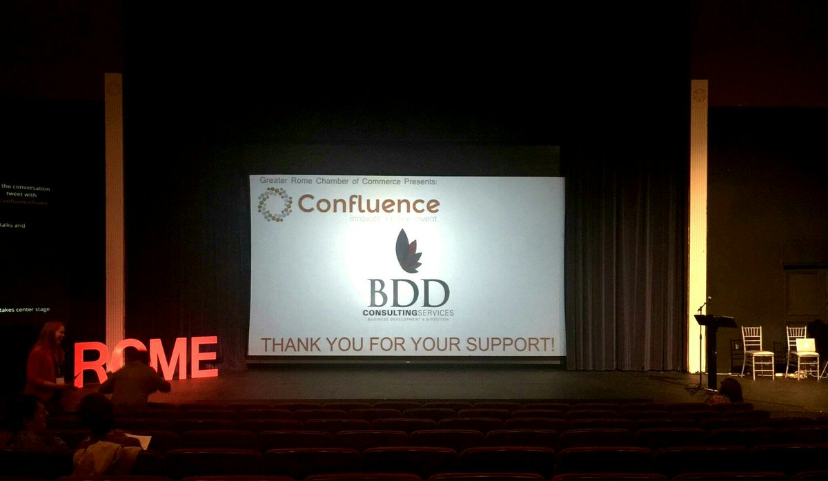 BDDConsulting's tweet photo. Proud to sponsor @ConfluenceRome again this year.  #supportlocal #smallbiz #ConfluenceRome https://t.co/vb59LPzkfl