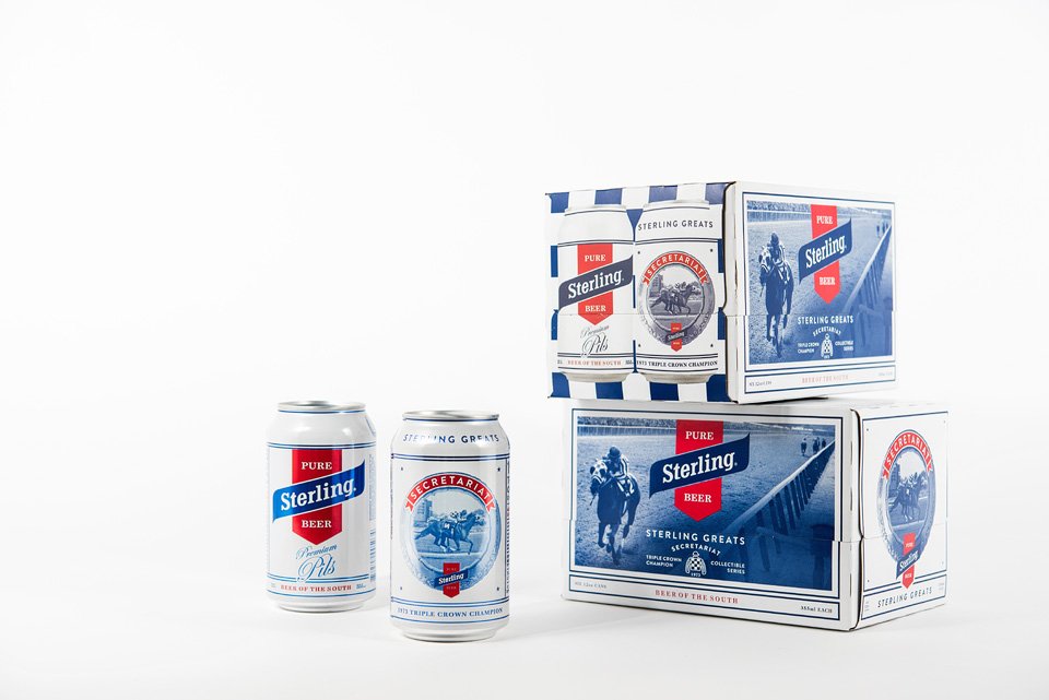hellofieldtrip's tweet photo. It was an honor to create the new Secretariat can for Sterling Beer. #BackBetterBeer 🏇 https://t.co/lbotivvN7D
