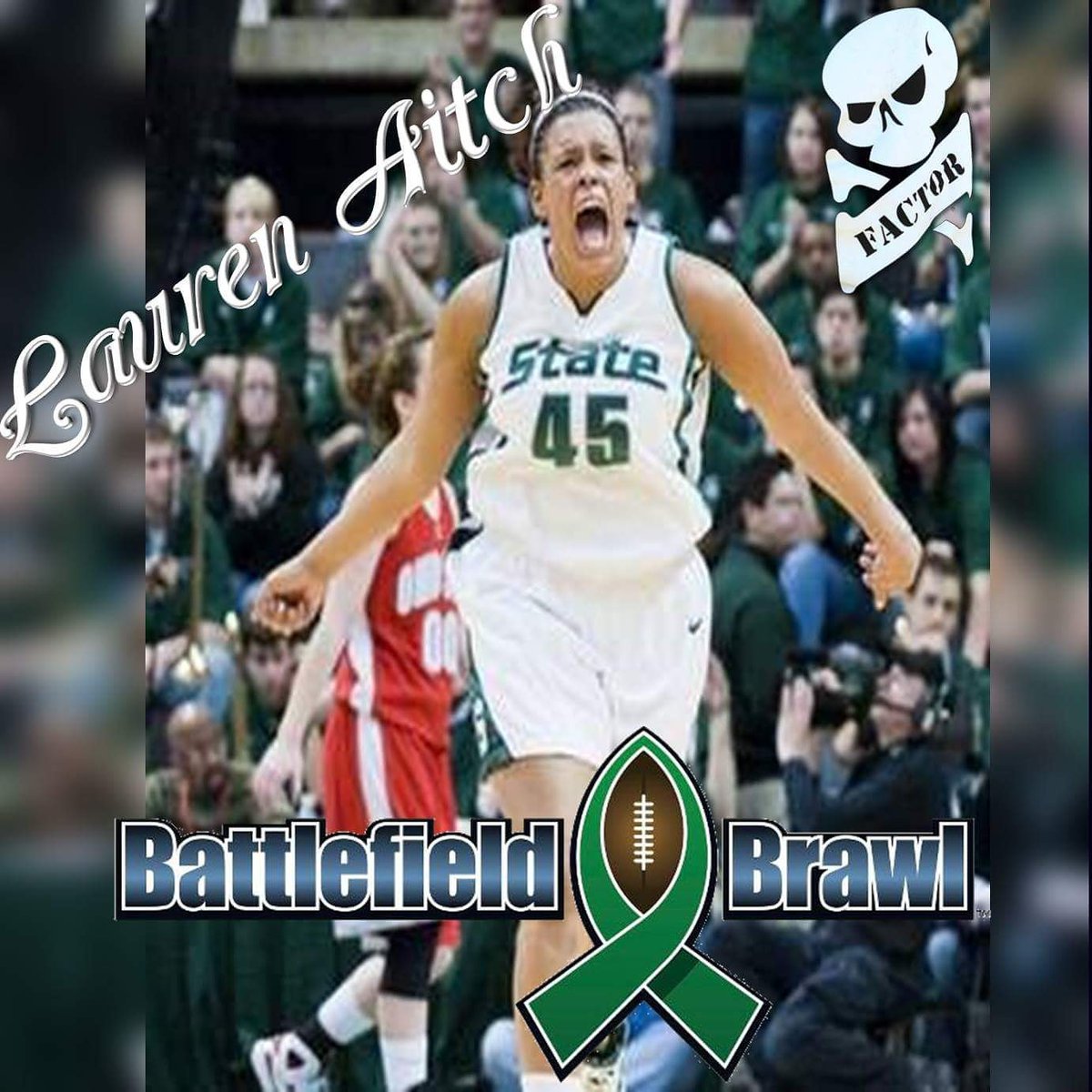 .@MSU_Wbasketball's own <a href="/Aitch45/">Lauren aitch</a> is 1 the X-Factors in this yrs #BattlefieldBrawl April 24th @ Marshall Park! #BBVII