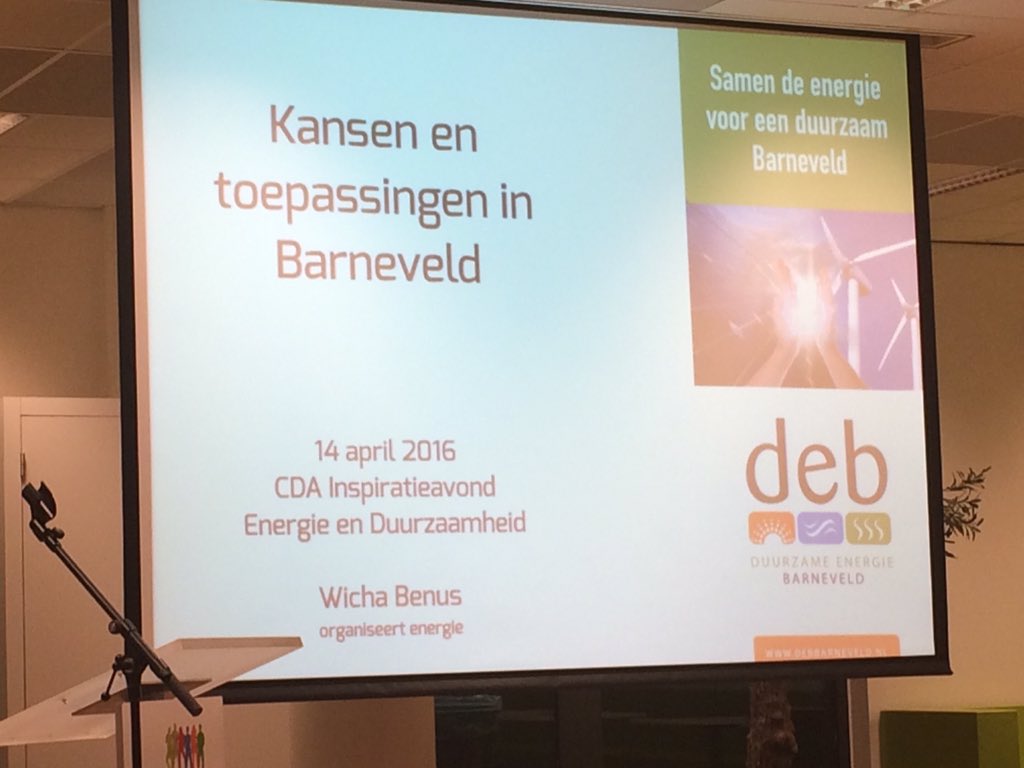 Wicha Benus van <a href="/DEBbarneveld/">DEB</a> #duurzame #energie is de standaard in het denken van onze kinderen over toekomst