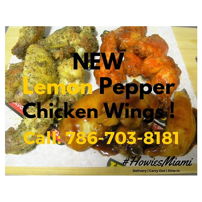 HowiesMiami's tweet photo. NEW #LemonPepperWings added to our exist flavors of: Buffalo, BBQ, Spicy Asian and many more! 786-703-8181 https://t.co/jwFurrUMpz