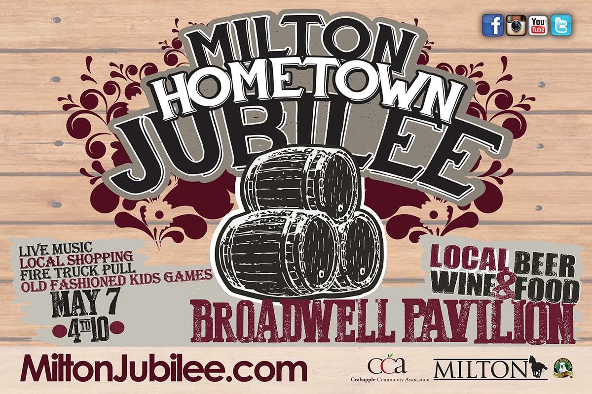 Mark your calendar: Milton Hometown Jubilee May 7! miltonjubilee.com