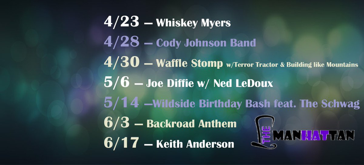 Upcoming Concerts at The Hat <a href="/Thehatksu/">The Manhattan</a> <a href="/Aggieville/">Aɢɢɪᴇvɪʟʟᴇ®</a>