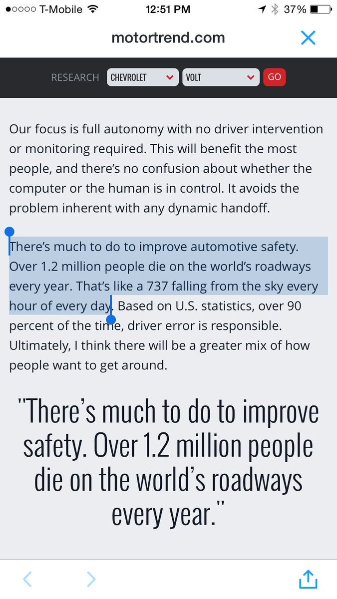 Quan's tweet photo. This is the craziest quote from that @MotorTrend piece. https://t.co/kphchWU1jn