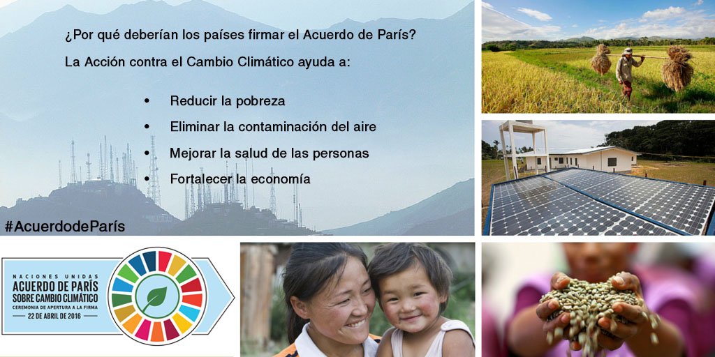 ONU_es's tweet photo. Exije a tu gobierno que firme el #AcuerdodeParís  https://t.co/BX6XNSfUeG https://t.co/tFy5n4IIOW