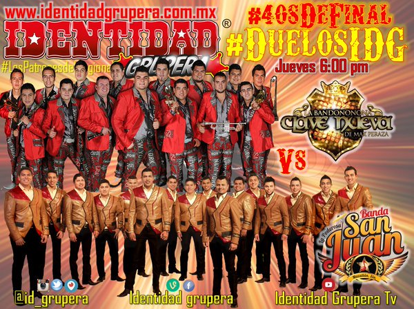LagartoIDG's tweet photo. 6to #DuelosIDG #ElChinguililingui @BANDONONONADMAX VS #DisculpaCorazon @poderosasanjuan @mikeidg @dan_el_lagarto https://t.co/GCUhOg1NEv