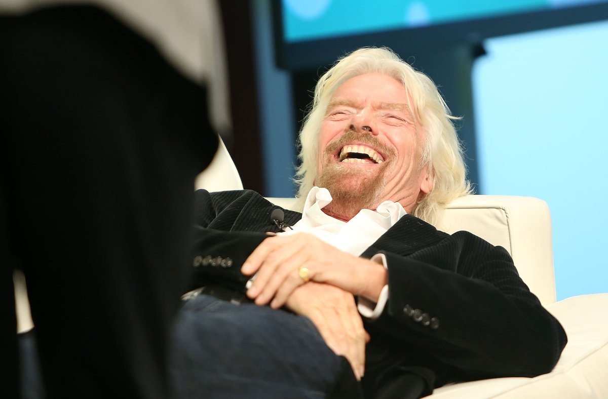 richardbranson's tweet photo. I think most creatively when I'm very comfortable or very uncomfortable. How about you? https://t.co/KrvGWivmaQ https://t.co/nctfZHImvB