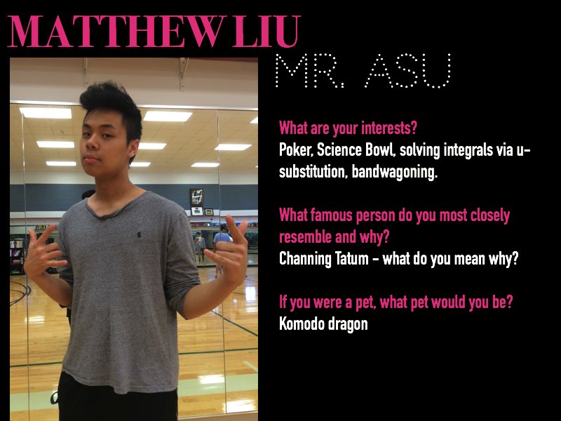 mrcav2016's tweet photo. Mr. Academy Student Union, Matthew Liu!! https://t.co/tg72NXQFi3